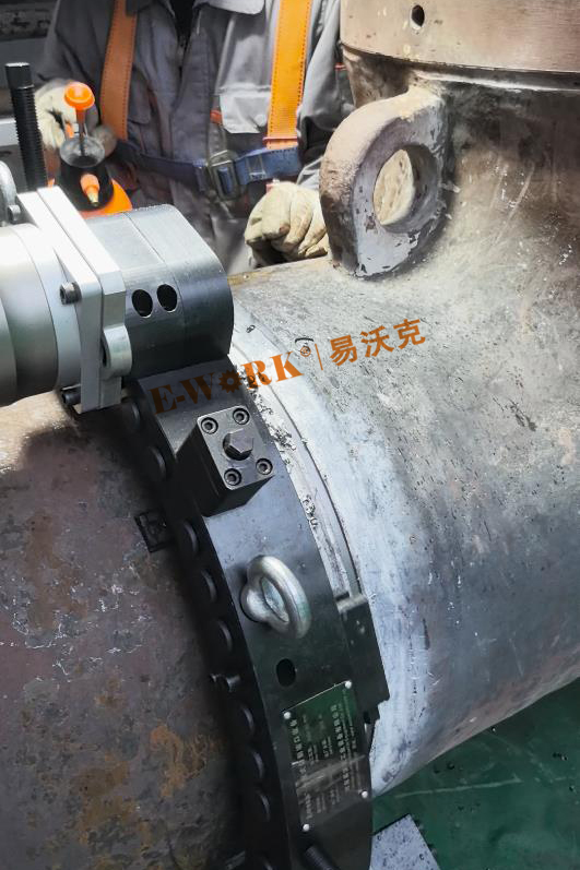 管徑558.8*24.8mm 材質：12Cr1MoVG 管道切割坡口